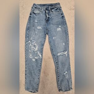Trendy Blue Boyfriend Jeans